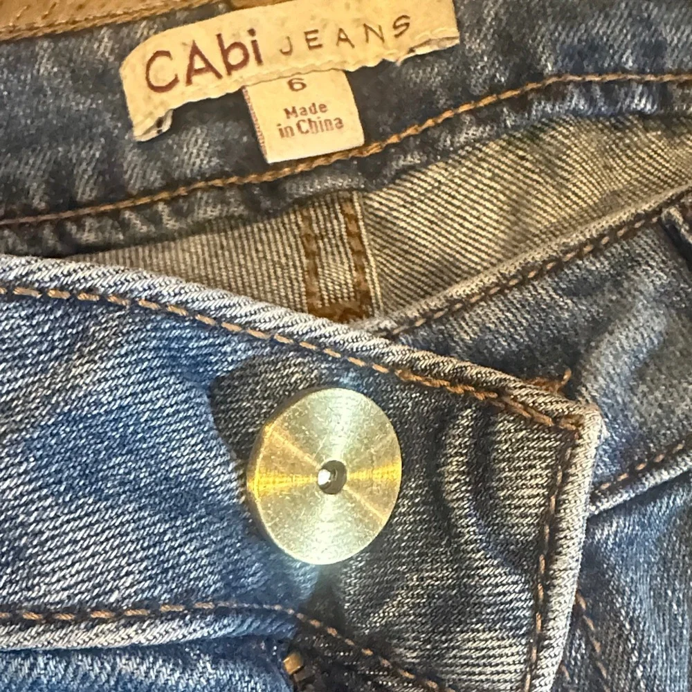 CAbi Women's Straight Leg Blue Jeans - Picture 2 of 4
